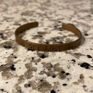 Get Lost bronze bracelet